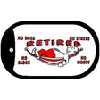 Retired with Hammock Novelty Metal Dog Tag Necklace DT-277