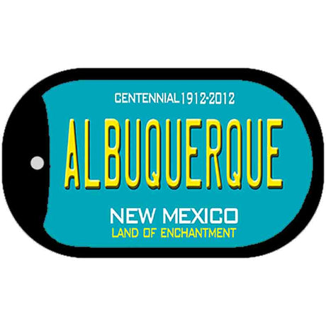 Albuquerque Teal New Mexico Novelty Metal Dog Tag Necklace DT-2785