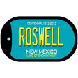 Roswell Teal New Mexico Novelty Metal Dog Tag Necklace DT-2788