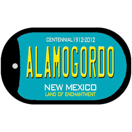 Alamogordo Teal New Mexico Novelty Metal Dog Tag Necklace DT-2789