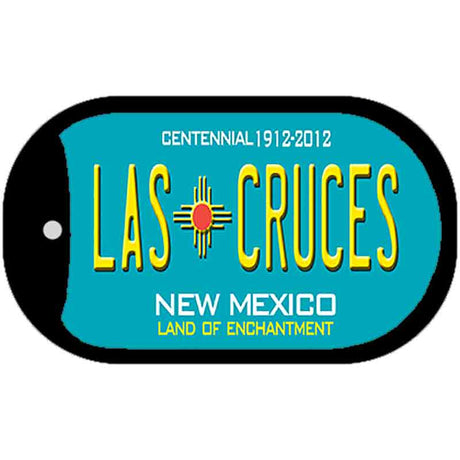 Las Cruces Teal New Mexico Novelty Metal Dog Tag Necklace DT-2790