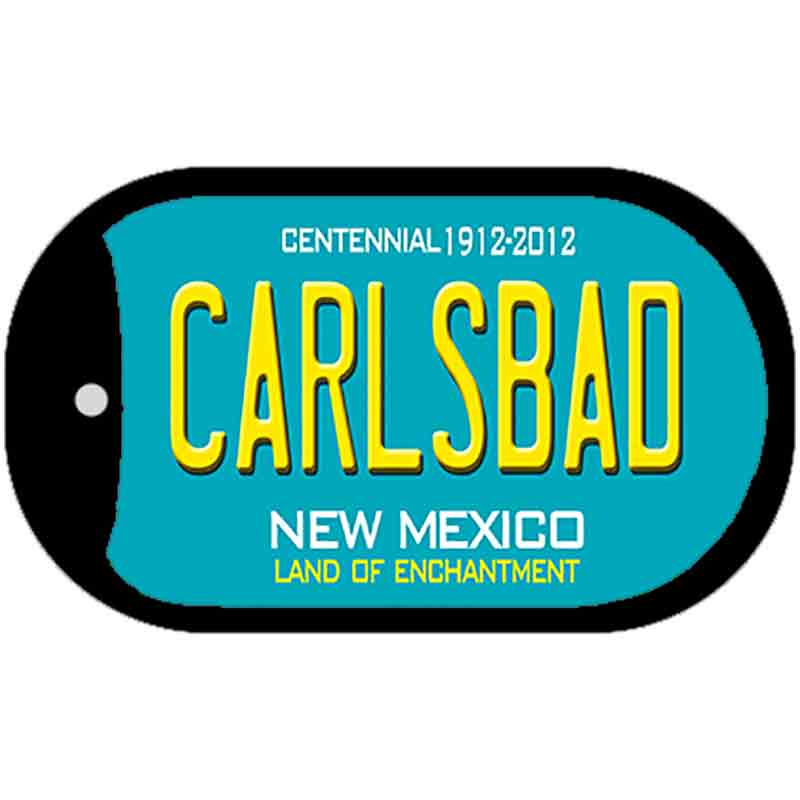 Carlsbad Teal New Mexico Novelty Metal Dog Tag Necklace DT-2791