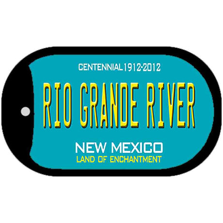 Rio Grande River Teal New Mexico Novelty Metal Dog Tag Necklace DT-2795