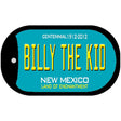 Billy The Kid Teal New Mexico Novelty Metal Dog Tag Necklace DT-2800