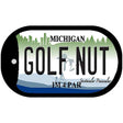 Golf Nut Michigan Novelty Metal Dog Tag Necklace DT-2806