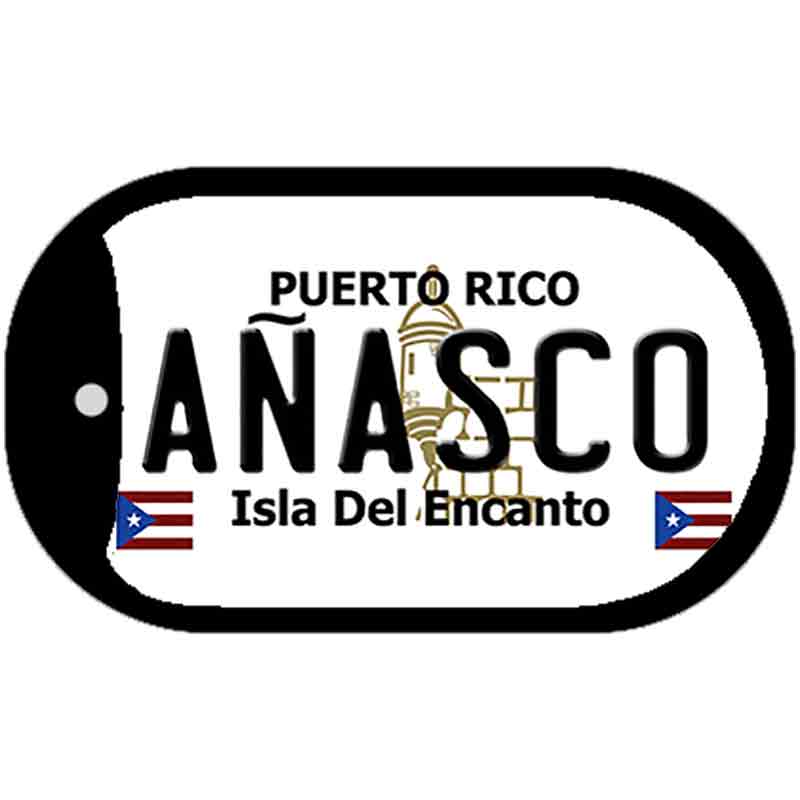 Anasco Puerto Rico Metal Novelty Dog Tag Necklace DT-2815