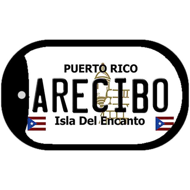 Arecibo Puerto Rico Metal Novelty Dog Tag Necklace DT-2816