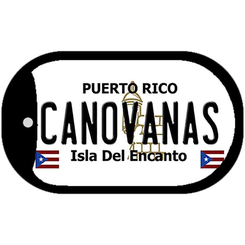 Canovanas Puerto Rico Metal Novelty Dog Tag Necklace DT-2824