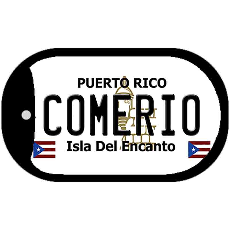 Comerio Puerto Rico Metal Novelty Dog Tag Necklace DT-2832