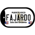 Fajardo Puerto Rico Metal Novelty Dog Tag Necklace DT-2836