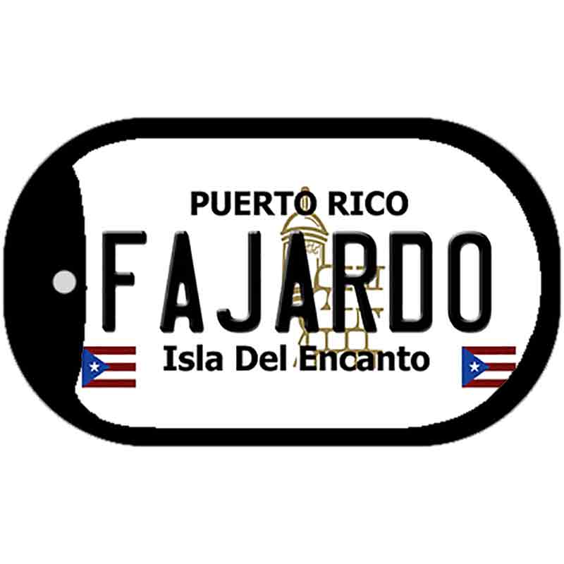 Fajardo Puerto Rico Metal Novelty Dog Tag Necklace DT-2836