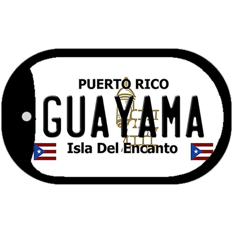 Guayama Puerto Rico Metal Novelty Dog Tag Necklace DT-2839