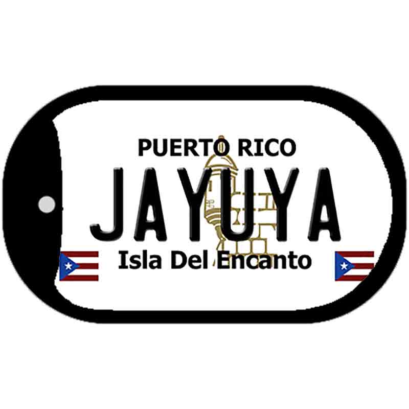 Jayuya Puerto Rico Metal Novelty Dog Tag Necklace DT-2847