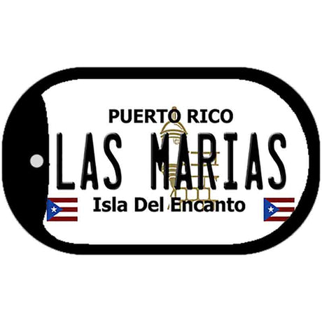 Las Marias Puerto Rico Metal Novelty Dog Tag Necklace DT-2852