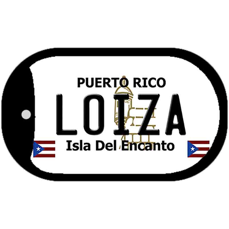 Loiza Puerto Rico Metal Novelty Dog Tag Necklace DT-2854