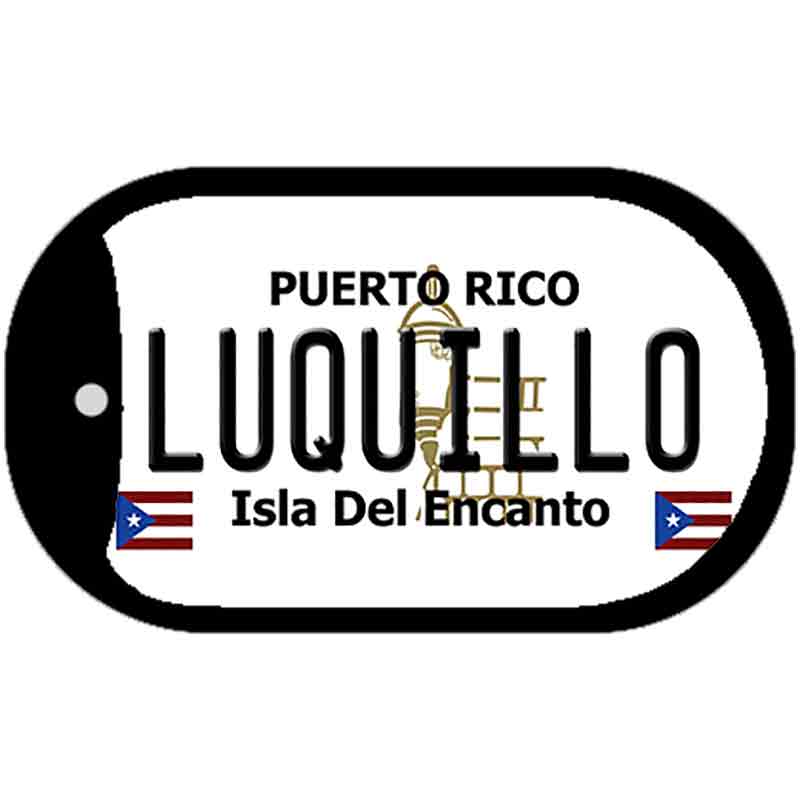 Luquillo Puerto Rico Metal Novelty Dog Tag Necklace DT-2855