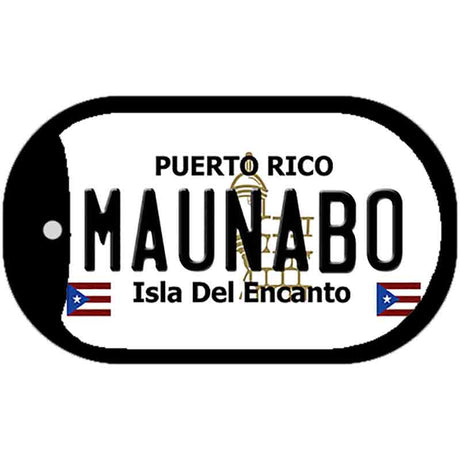 Maunabo Puerto Rico Metal Novelty Dog Tag Necklace DT-2858