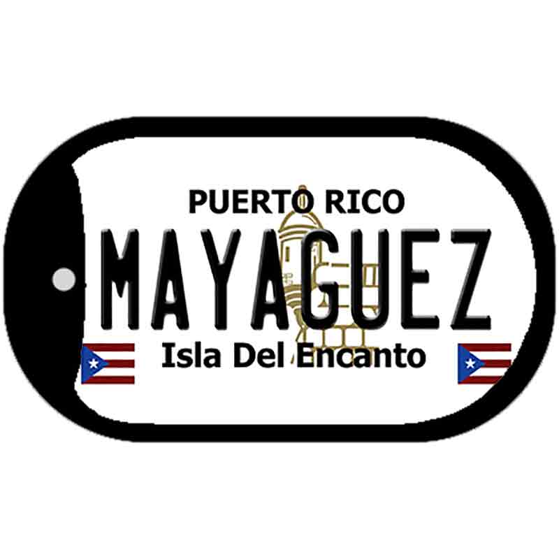 Mayaguez Puerto Rico Metal Novelty Dog Tag Necklace DT-2859