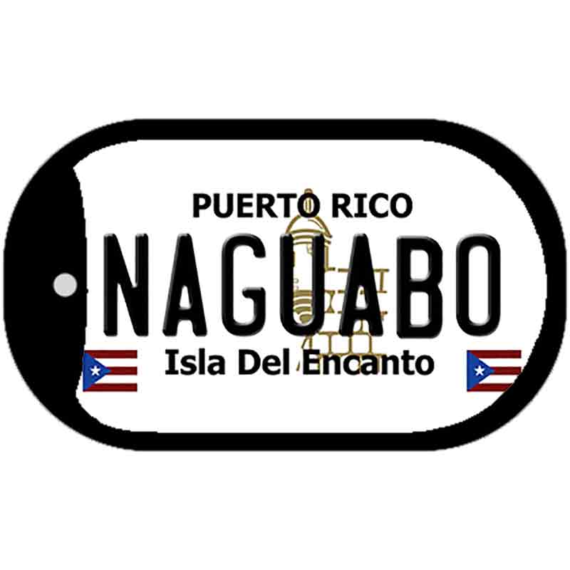 Naguabo Puerto Rico Metal Novelty Dog Tag Necklace DT-2862