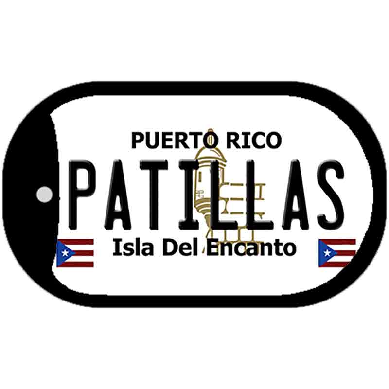 Patillas Puerto Rico Metal Novelty Dog Tag Necklace DT-2865