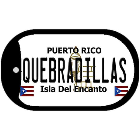 Quebradillas Puerto Rico Metal Novelty Dog Tag Necklace DT-2868