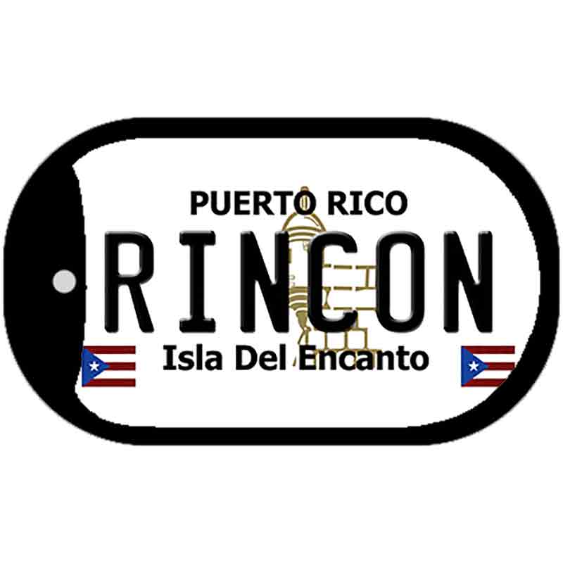 Rincon Puerto Rico Metal Novelty Dog Tag Necklace DT-2869