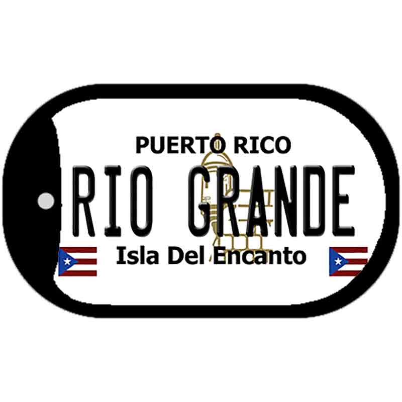 Rio Grande Puerto Rico Metal Novelty Dog Tag Necklace DT-2870