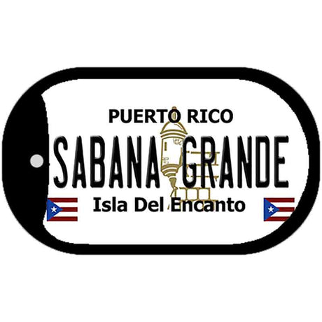 Sabana Grande Puerto Rico Metal Novelty Dog Tag Necklace DT-2871