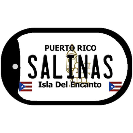 Salinas Puerto Rico Metal Novelty Dog Tag Necklace DT-2872