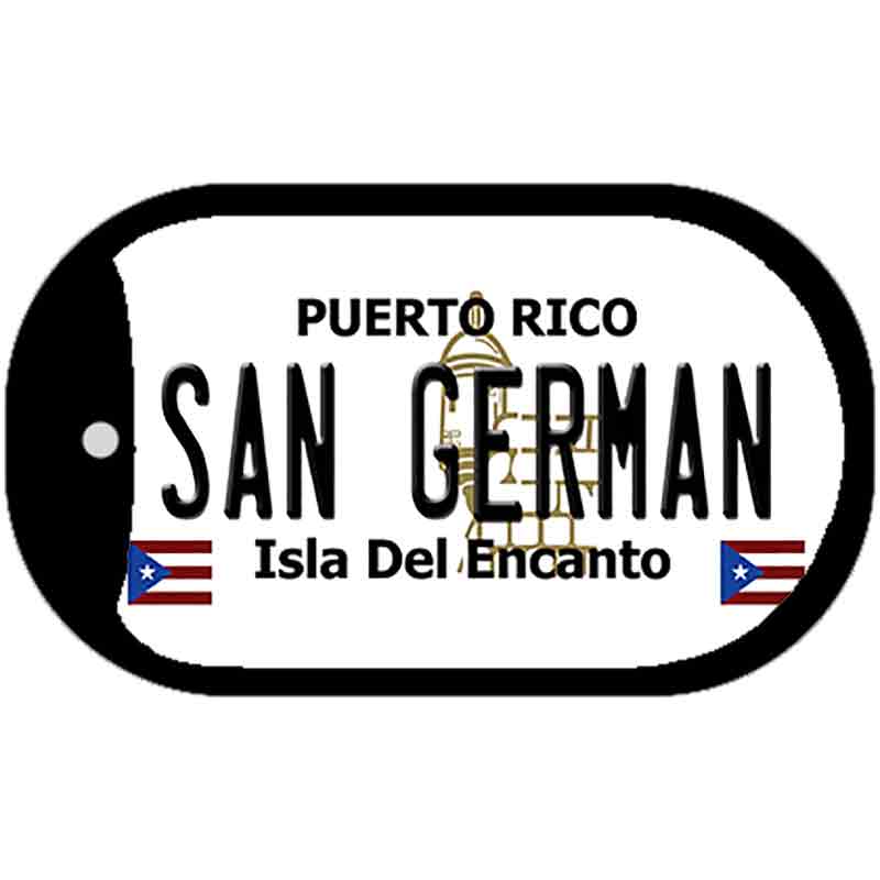 San German Puerto Rico Metal Novelty Dog Tag Necklace DT-2873