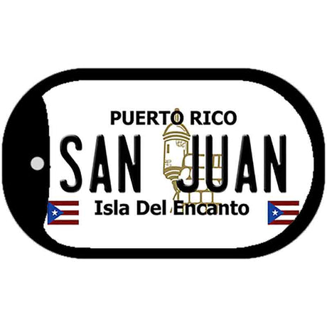 San Juan Puerto Rico Metal Novelty Dog Tag Necklace DT-2874