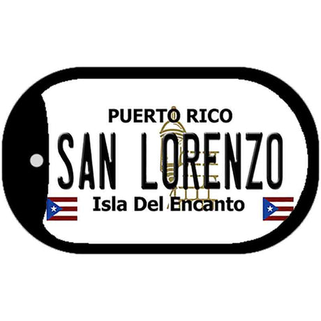 San Lorenzo Puerto Rico Metal Novelty Dog Tag Necklace DT-2875