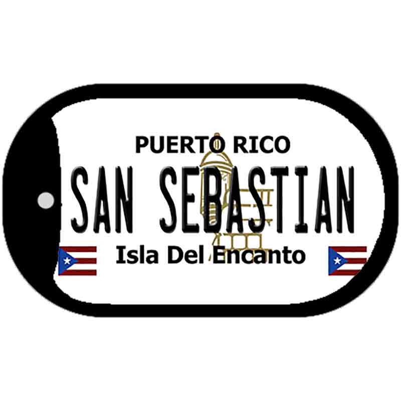 San Sebastian Puerto Rico Metal Novelty Dog Tag Necklace DT-2876