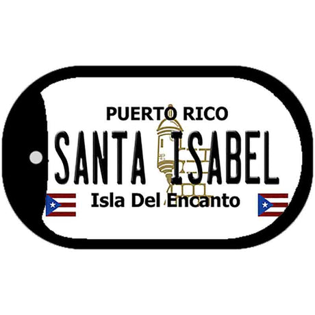 Santa Isabel Puerto Rico Metal Novelty Dog Tag Necklace DT-2877