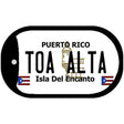 Toa Alta Puerto Rico Metal Novelty Dog Tag Necklace DT-2878