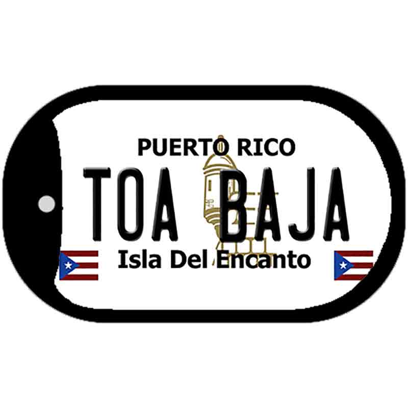 Toa Baja Puerto Rico Metal Novelty Dog Tag Necklace DT-2879