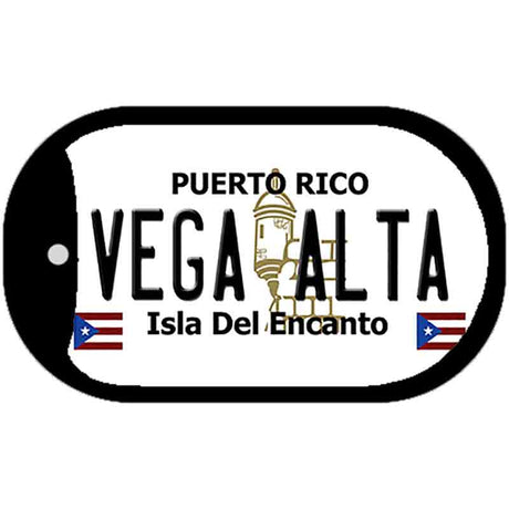 Vega Alta Puerto Rico Metal Novelty Dog Tag Necklace DT-2882