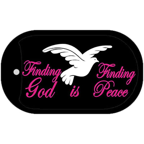 Finding God Black Novelty Metal Dog Tag Necklace DT-2891