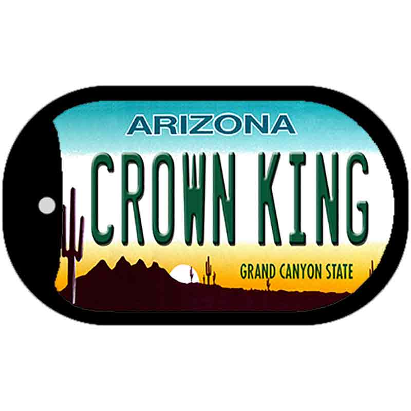 Crown King Arizona Novelty Metal Dog Tag Necklace DT-2892