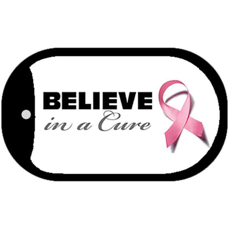 Believe in a Cure Metal Novelty Dog Tag Necklace DT-2894