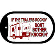 If the Trailer is Rockin Novelty Metal Dog Tag Necklace DT-297