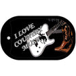 I Love  Music Novelty Metal Dog Tag Necklace DT-340