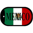 Mexico Flag Metal Novelty Dog Tag Necklace DT-3428