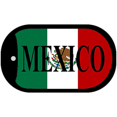 Mexico Flag Metal Novelty Dog Tag Necklace DT-3428