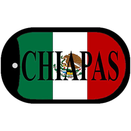 Chiapas Mexico Flag Metal Novelty Dog Tag Necklace DT-3430