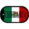 Chihuahua Mexico Flag Metal Novelty Dog Tag Necklace DT-3431