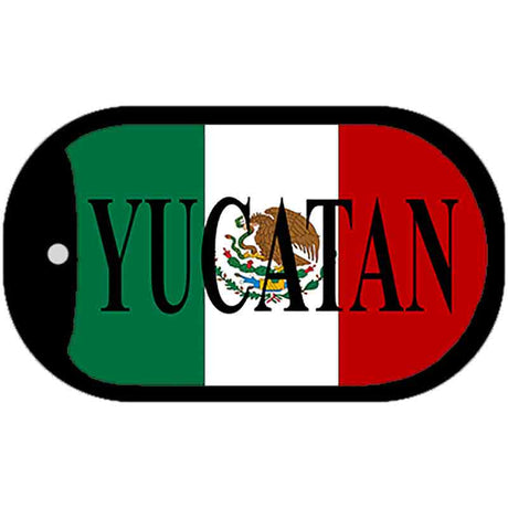 Yucatan Mexico Flag Metal Novelty Dog Tag Necklace DT-3440