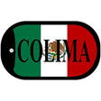 Colima Mexico Flag Metal Novelty Dog Tag Necklace DT-3441