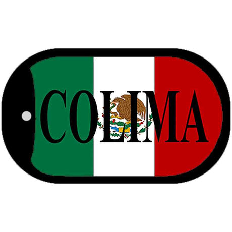 Colima Mexico Flag Metal Novelty Dog Tag Necklace DT-3441