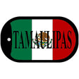 Tamaulipas Mexico Flag Metal Novelty Dog Tag Necklace DT-3444